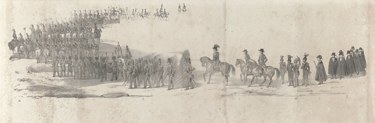Funérailles du défunt roi Guillaume II à Delft le 4 avril 1849 - Anonymous