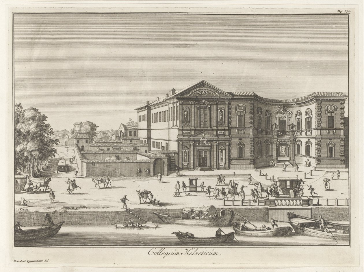 Collège Helvetia à Milan (série Magesyn der Italiaense gebouwen) - Anonymous