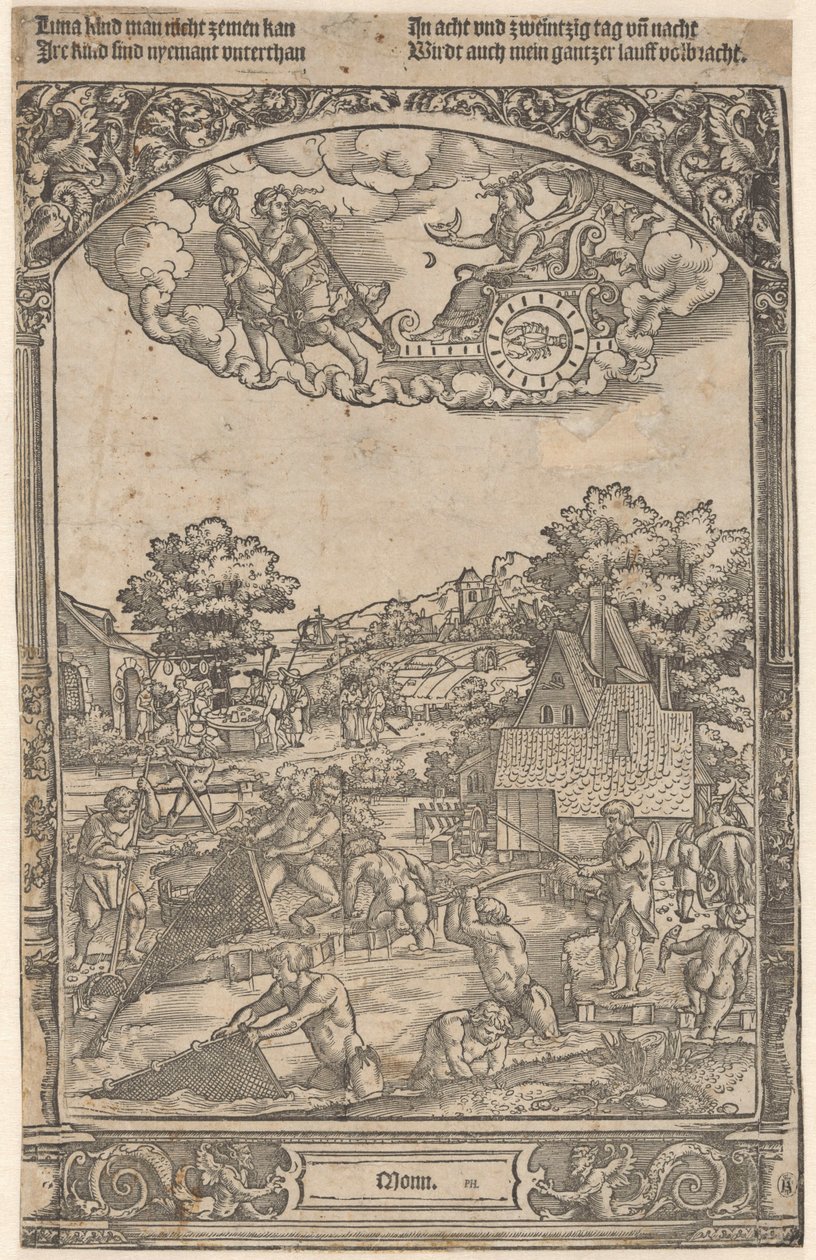 La Lune et ses enfants planétaires (Les sept planètes) - Anonymous
