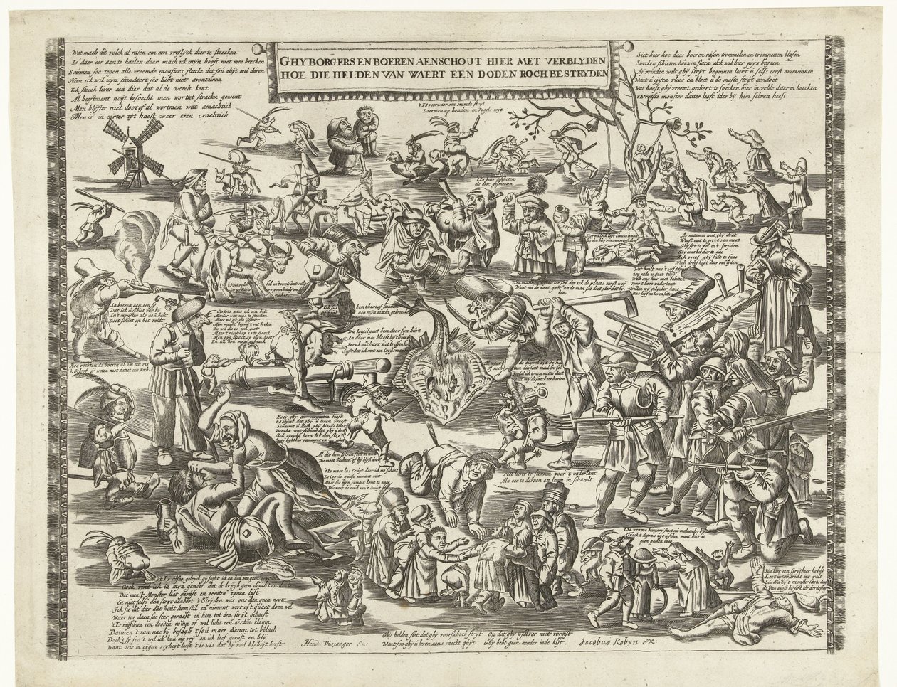 Les chasseurs de raies de Weert, vers 1650 - Anonymous