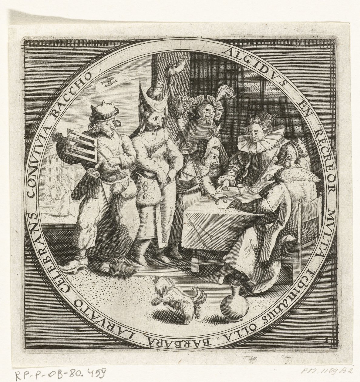 Le mois de février, Mardi Gras, vers 1600 - Anonymous