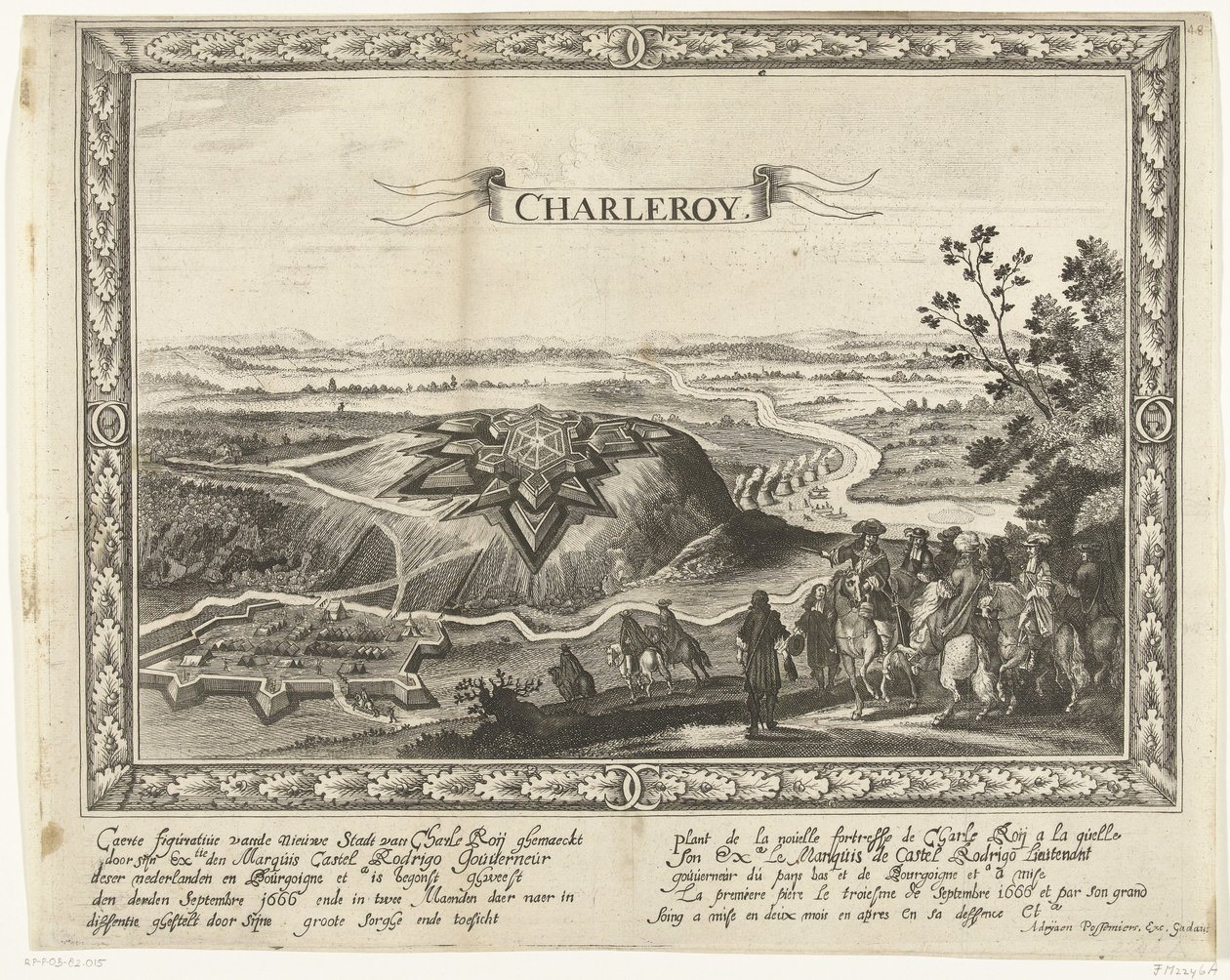 La nouvelle forteresse de Charleroi, 1666 - Anonymous