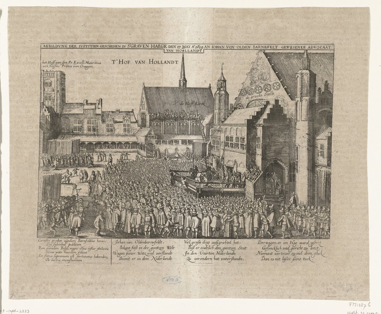 Décapitation de Johan van Oldenbarnevelt, 1619 - Anonymous