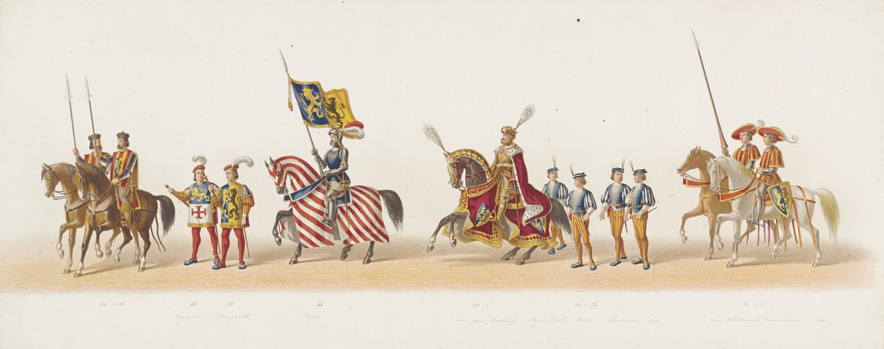 Défilé de Delft de 1873 (cinquième planche) - Anonymous