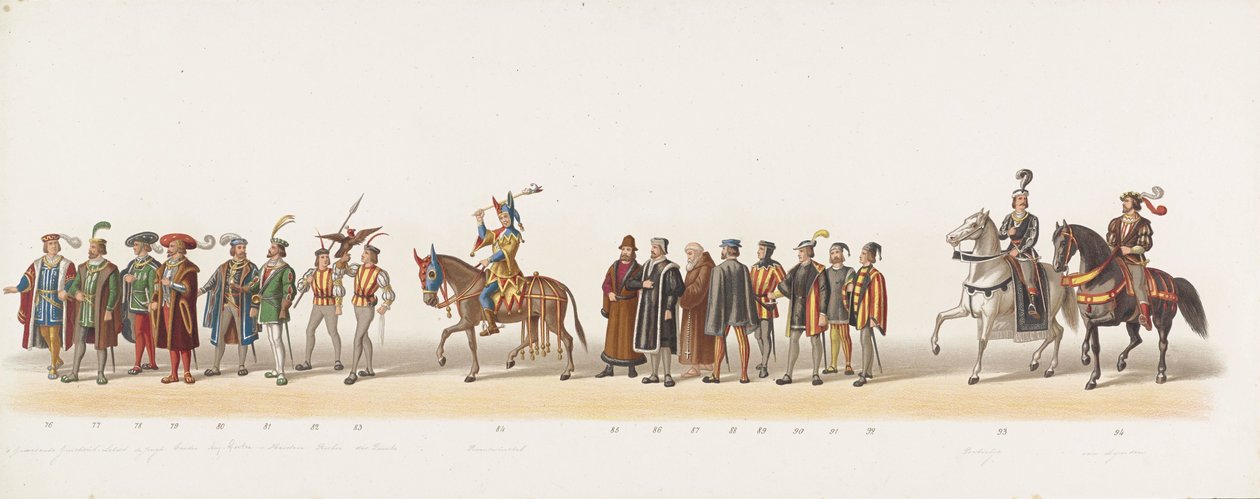 Défilé de Delft de 1873 (sixième planche) - Anonymous