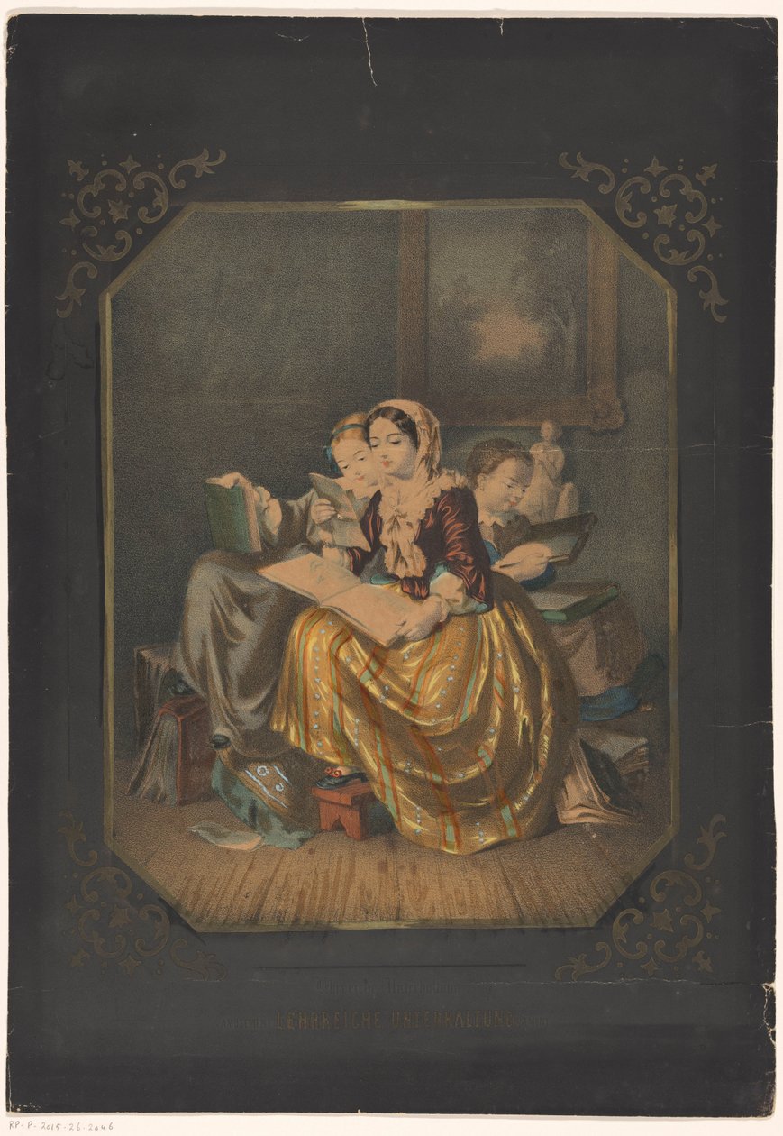Trois filles lisant - Anonymous