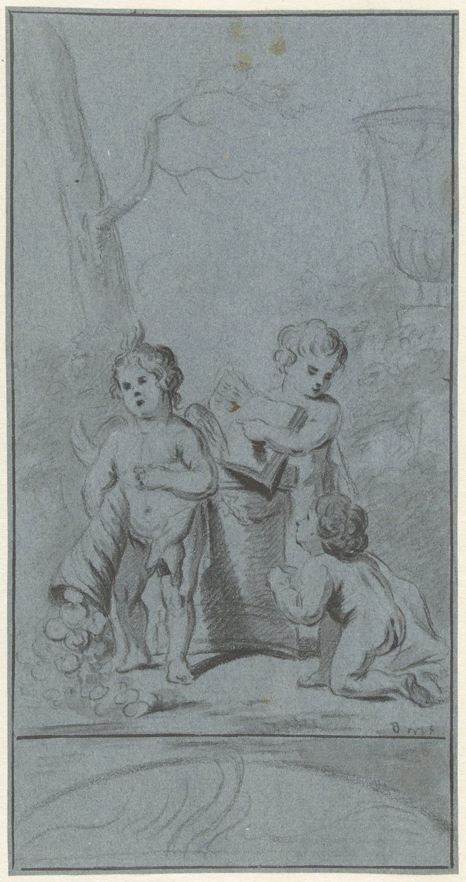 Trois putti près d