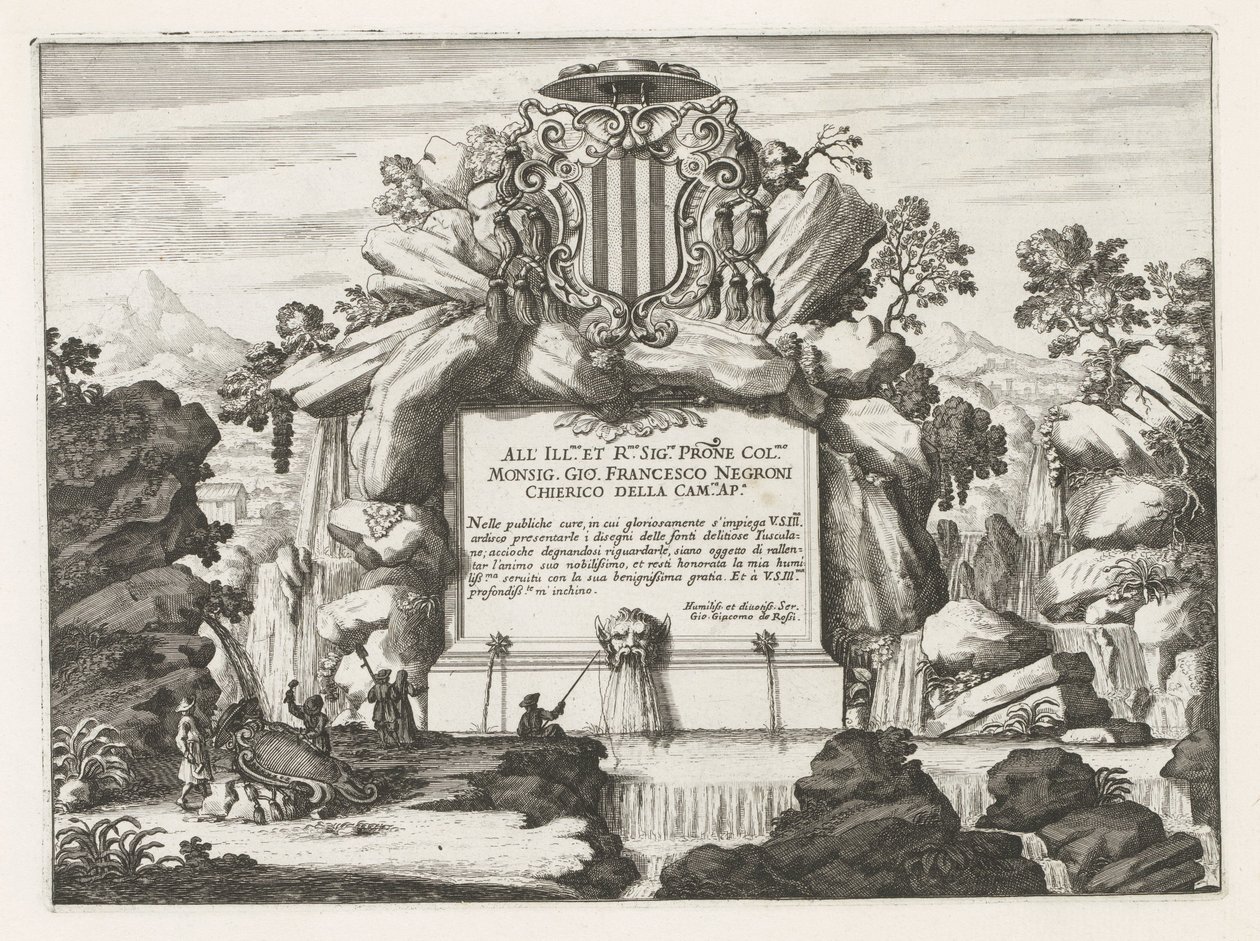 Fontaine dédiée à Giovanni Francesco Negroni - Anonymous