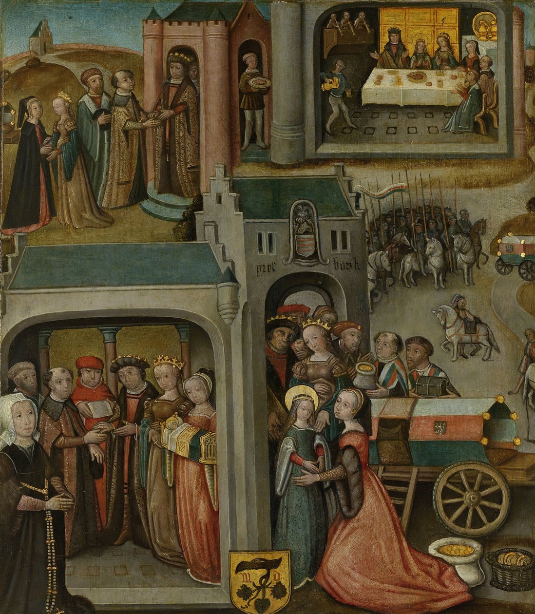 Quatre scènes de la légende de Sainte Élisabeth de Hongrie - Anonymous