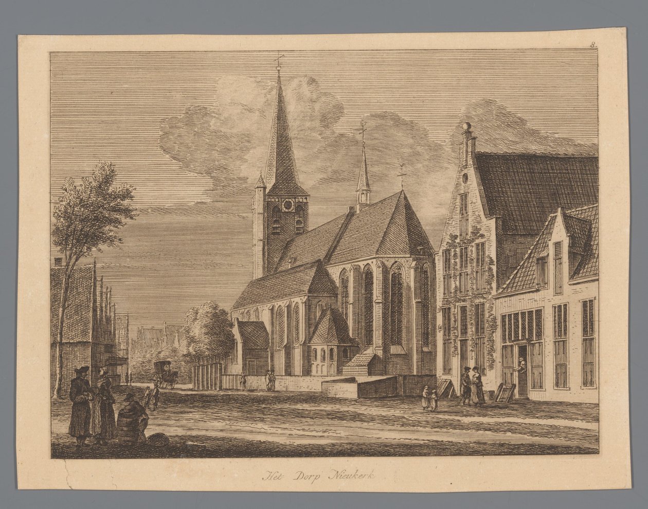 Vue du centre de Nijkerk - Anonymous