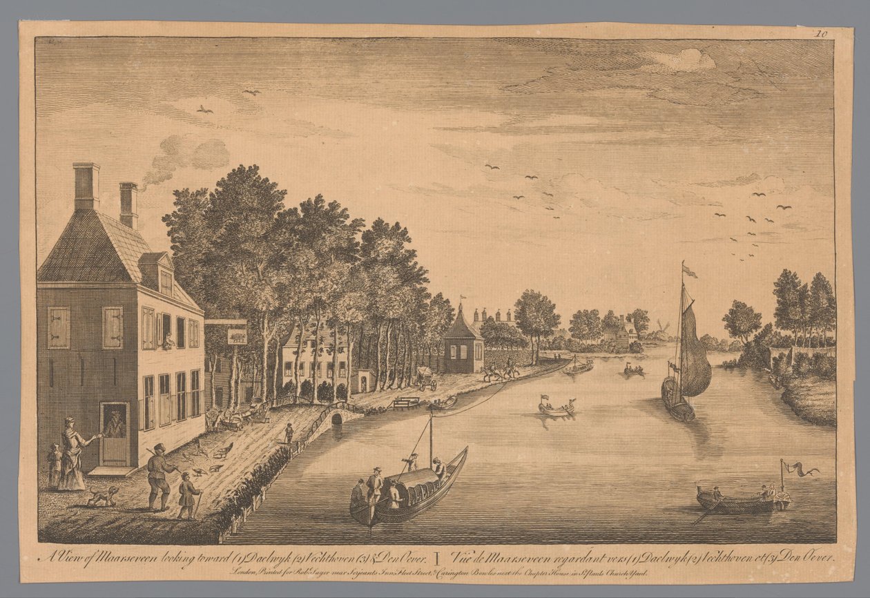 Vue de Maarseveen regardant vers Daelwyk, Vechthoven et Den Oever - Anonymous
