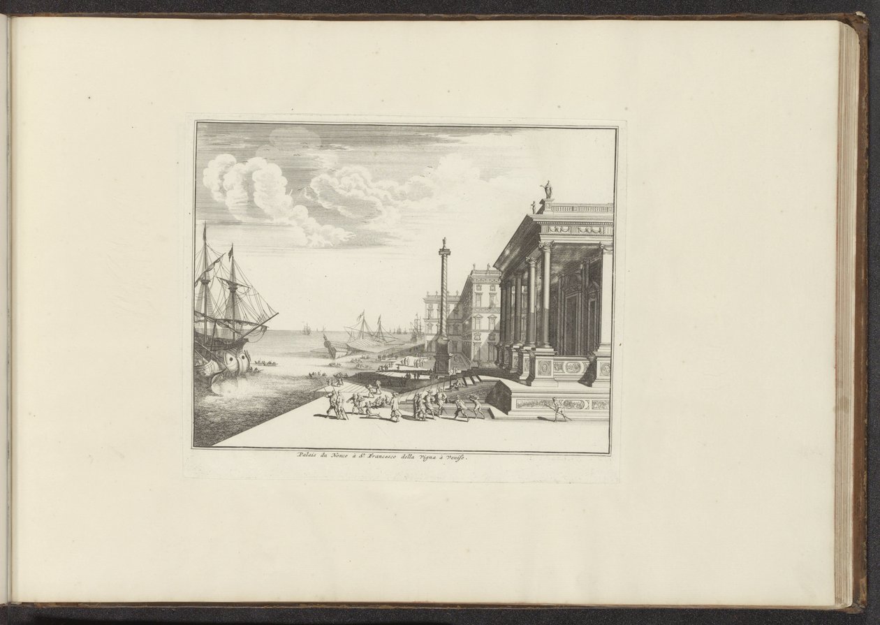 Vue du Palazzo del Nunzio Ponteficio à Venise - Anonymous