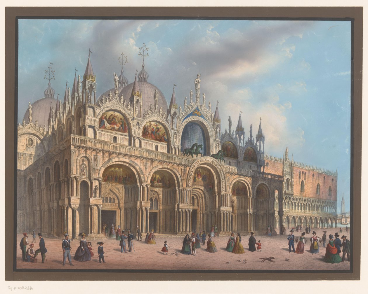 Vue sur la Basilique Saint-Marc à Venise - Anonymous