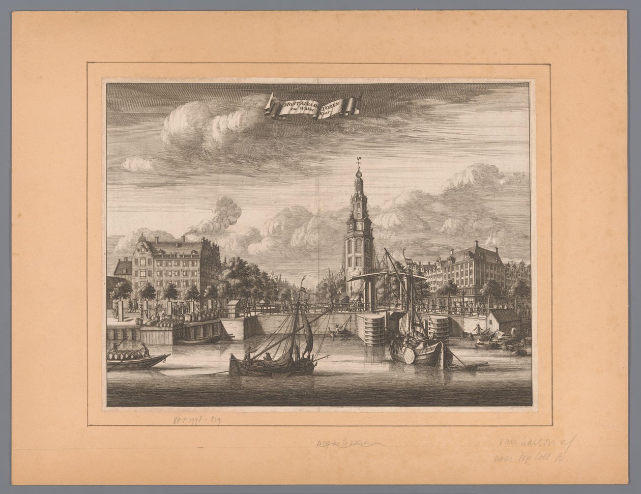 Vue de la tour Montelbaan à Amsterdam - Anonymous