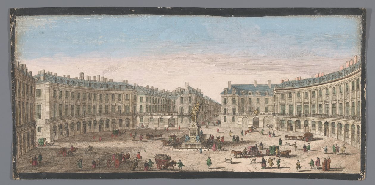 Vue de la Place des Victoires à Paris - Anonymous