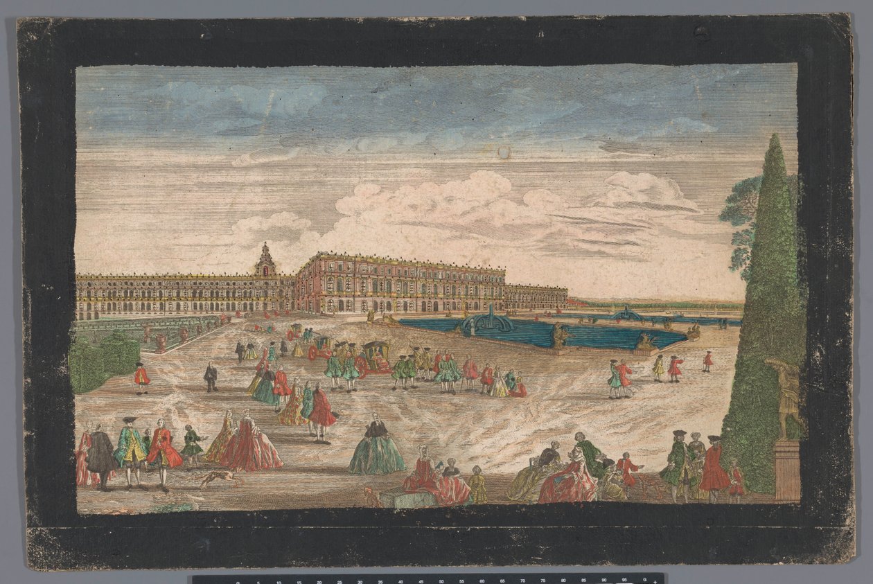 Vue sur le Jardin de Versailles et le Palais de Versailles - Anonymous