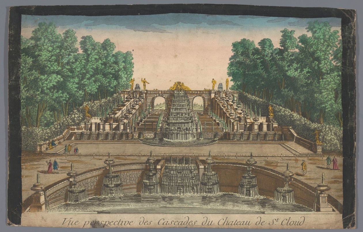 Vue des cascades du Château de Saint-Cloud - Anonymous