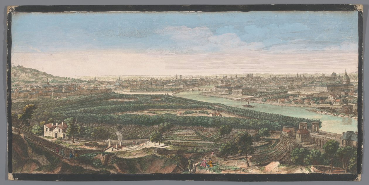 Vue générale de la ville de Paris, prise de la hauteur du village de Chaillot - Anonymous