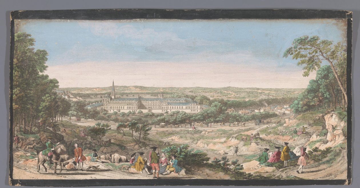 Vue de la Maison Royale de Saint-Louis à Saint-Cyr Vue du paysage et de la Maison Royalle de St. Cir - Anonymous