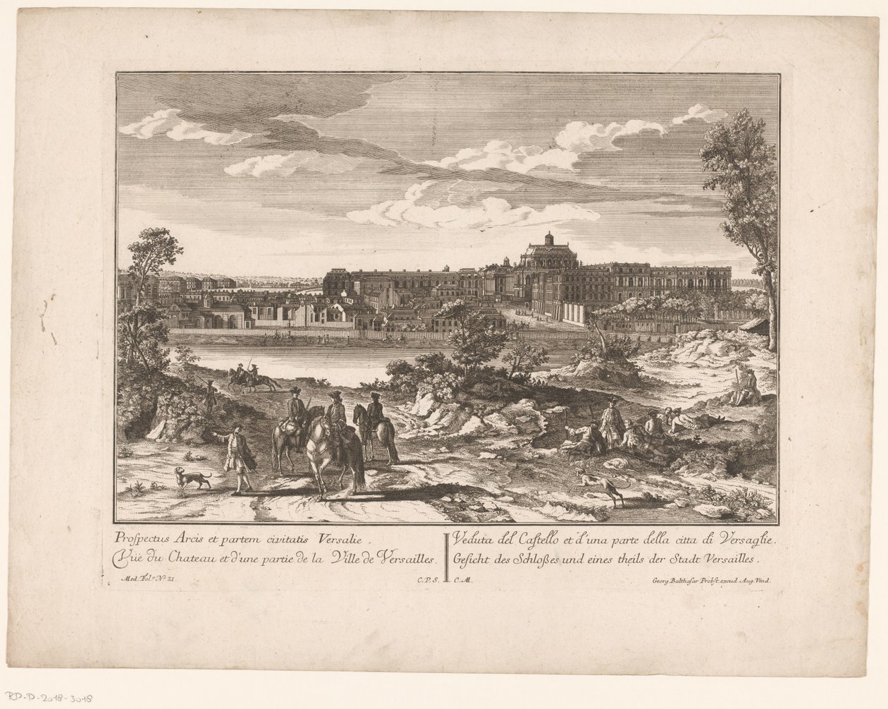 Vue du Palais de Versailles et d