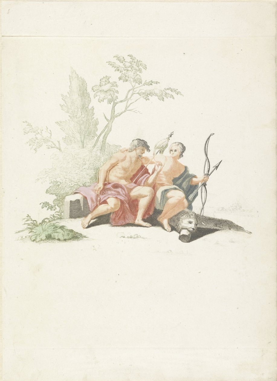 Hercule et Omphale - Anonymous