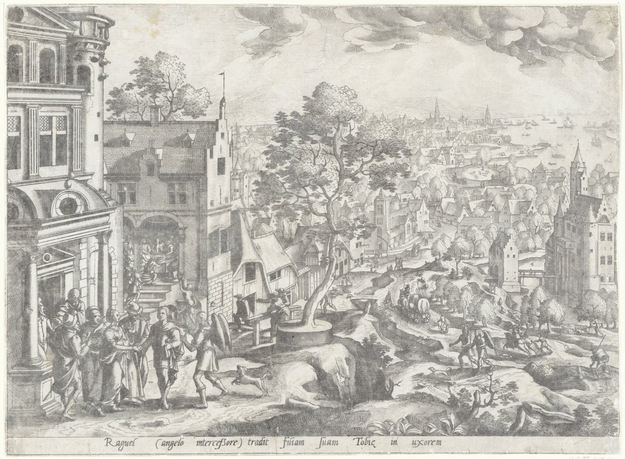 Mariage de Tobie et Sara (Paysages avec scènes de l