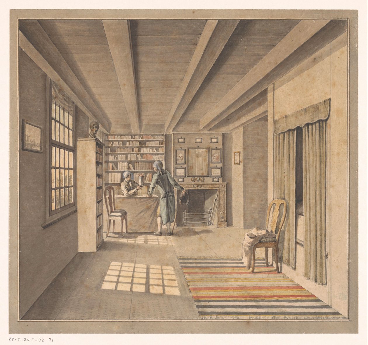 Intérieur avec un libraire - Anonymous