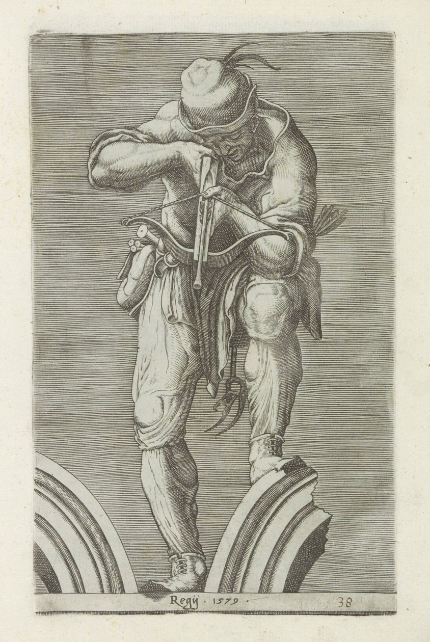Chasseur avec une arbalète - Anonymous
