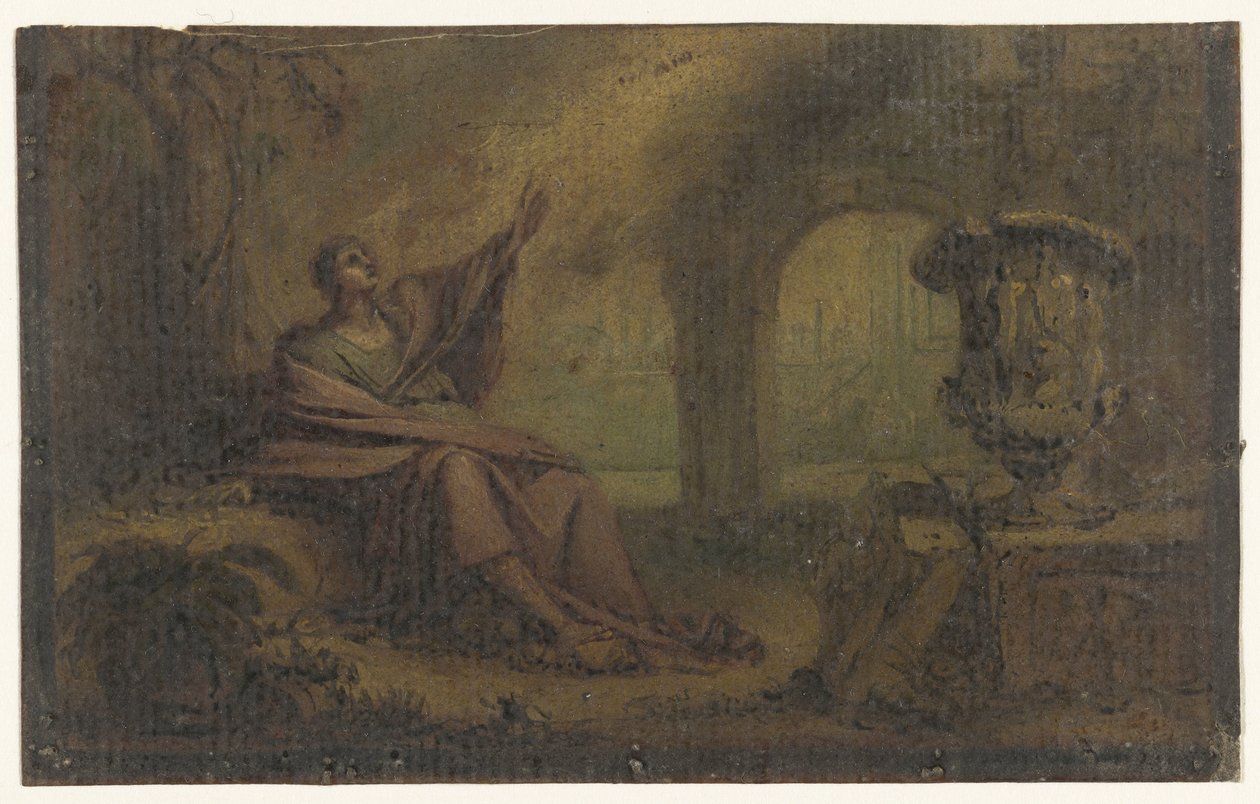 Jean à Patmos (?) - Anonymous