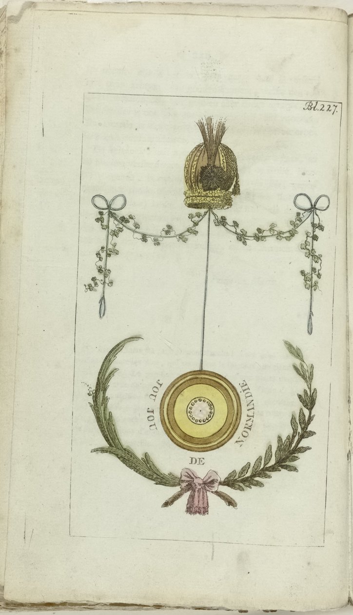 Kabinet van mode en smaak 1791, Bl. 227: Jou jou de Normandie - Anonymous