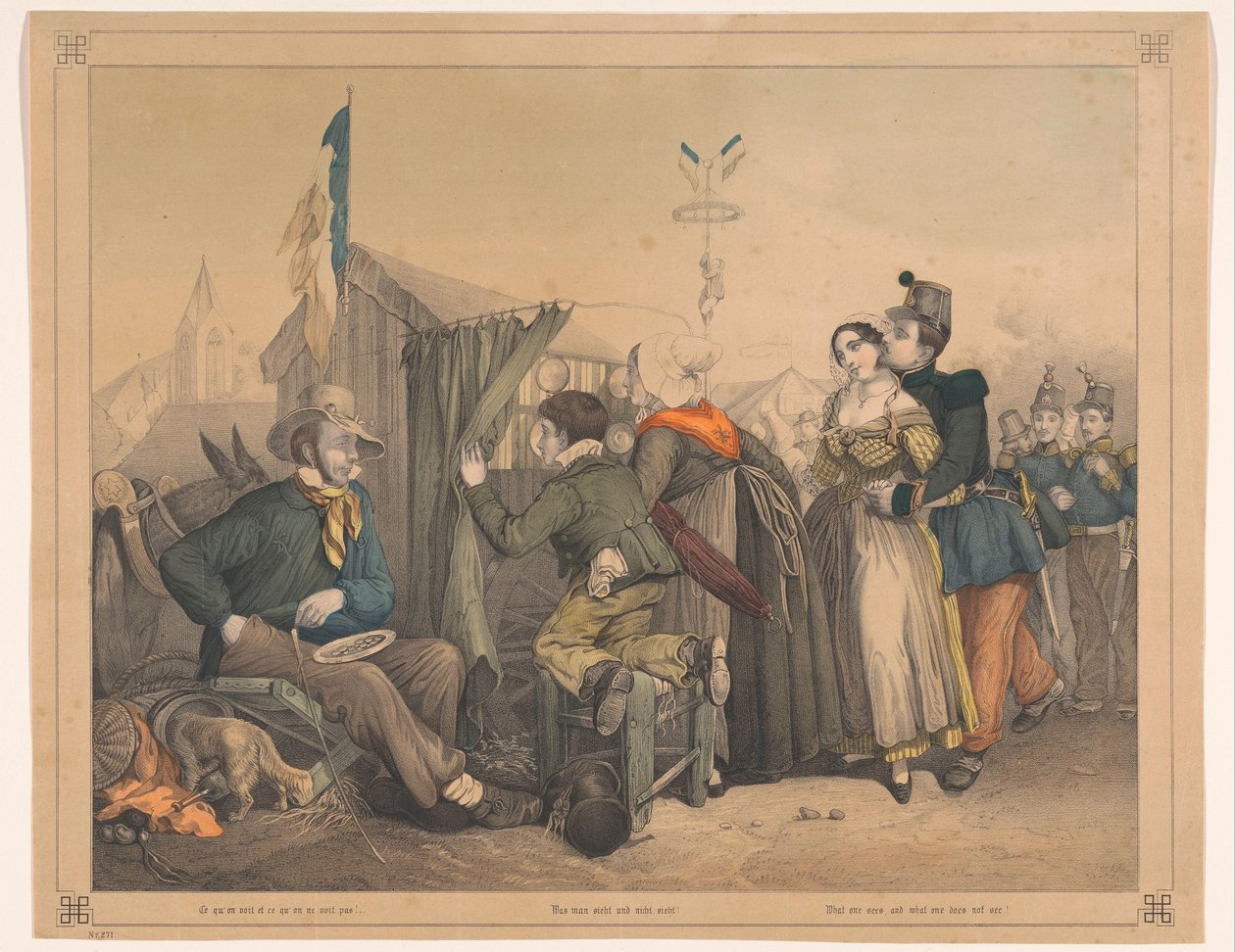 Théâtre optique à une foire - Anonymous