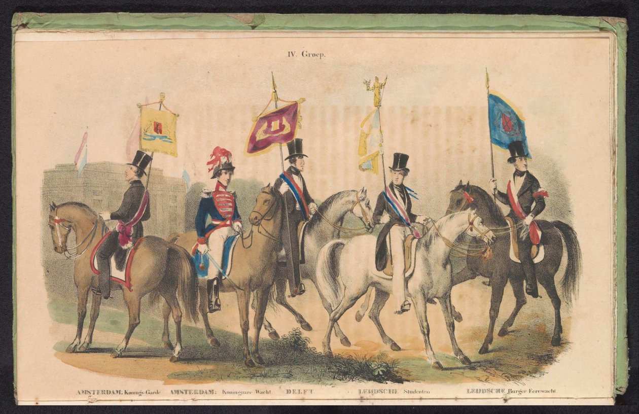 Costumes et bannières des gardes d