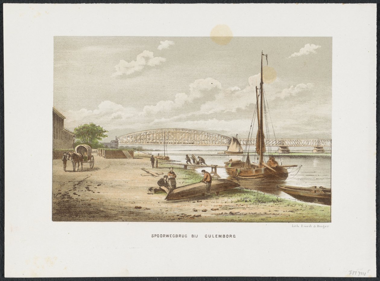 Pont ferroviaire de Culemborg, 1868 - Anonymous
