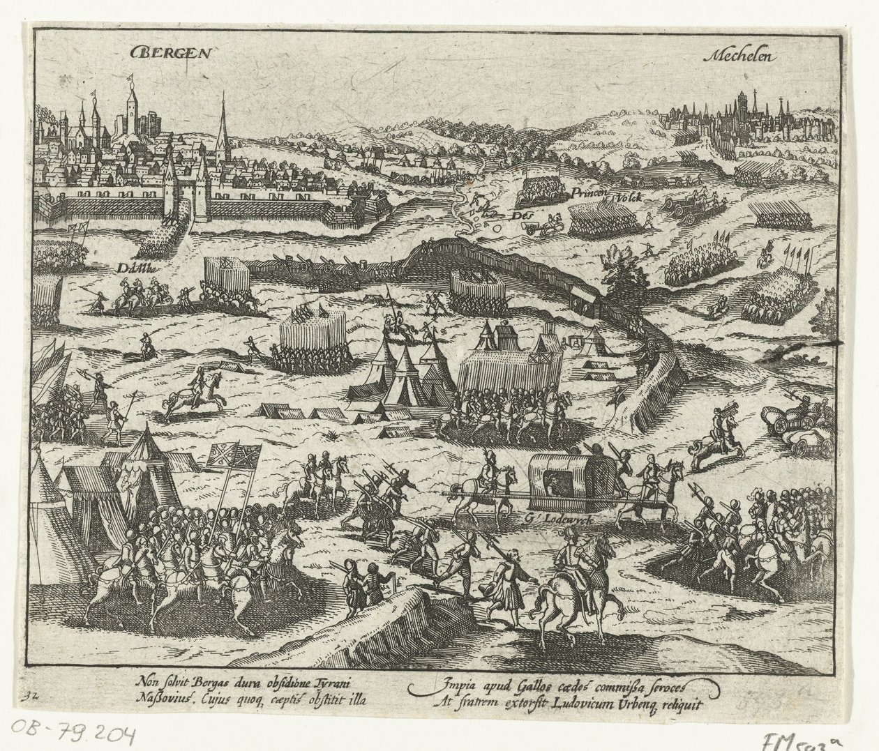 Louis de Nassau quitte Bergen, 1572 - Anonymous
