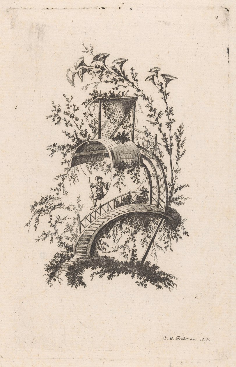 Homme sur une balançoire - Anonymous