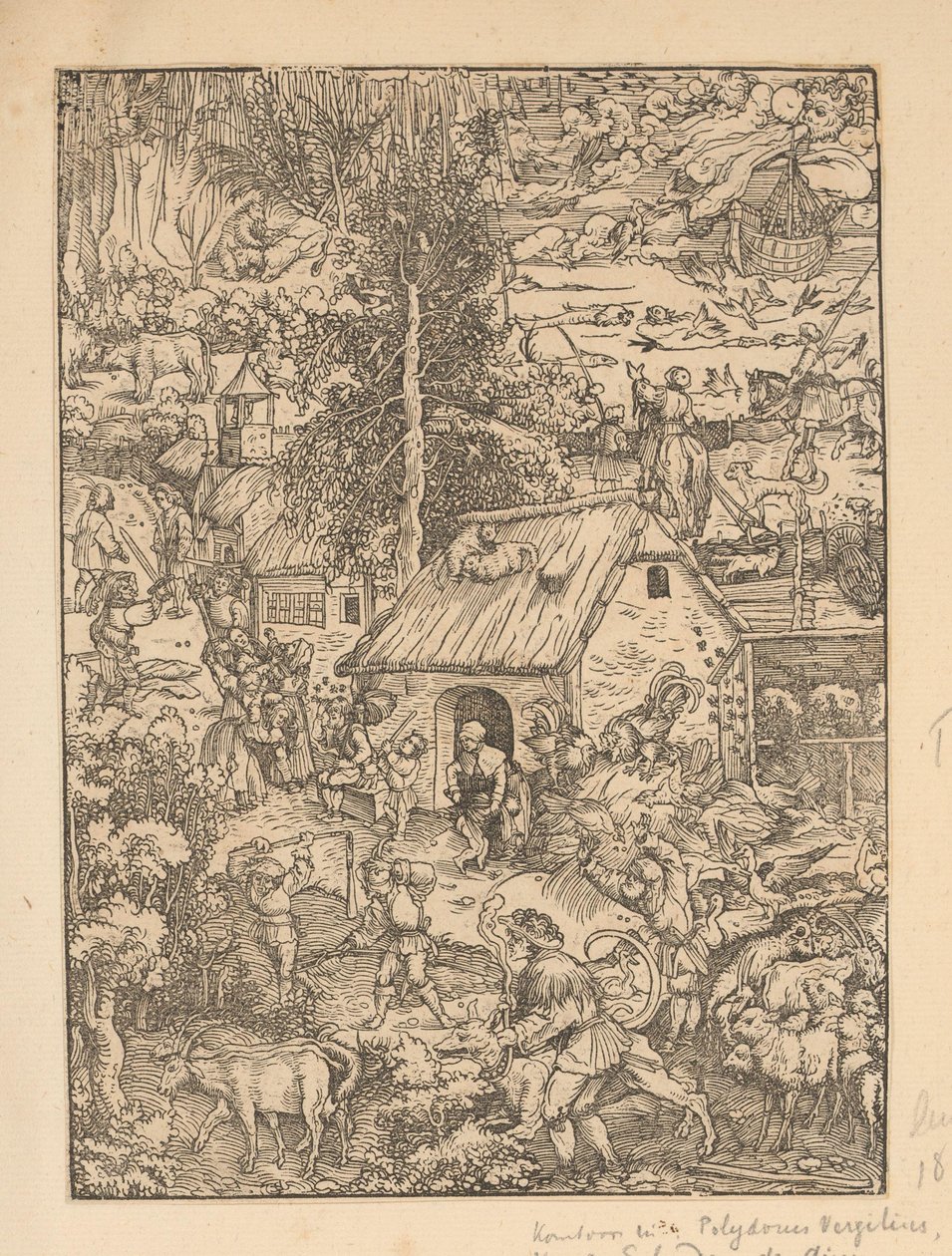 Royaume des hommes et des animaux autour d