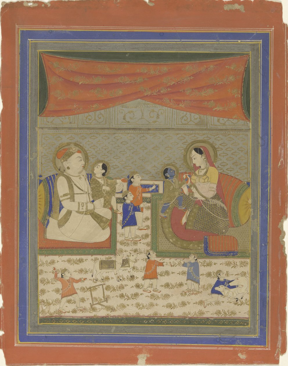 Nanda et Yasoda avec Krishna et Balarama - Anonymous