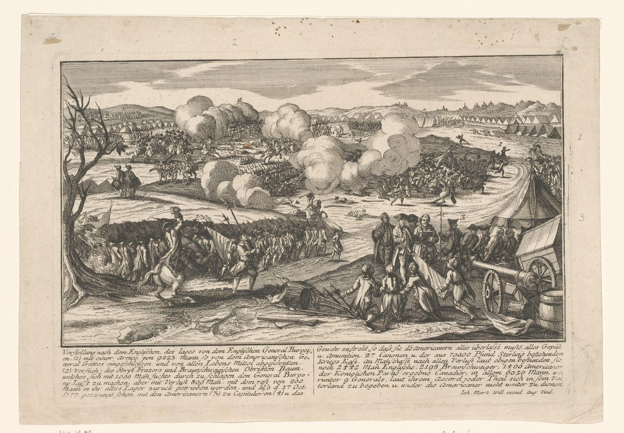 Reddition du général Burgoyne au général Gates le 17 octobre 1777 - Anonymous
