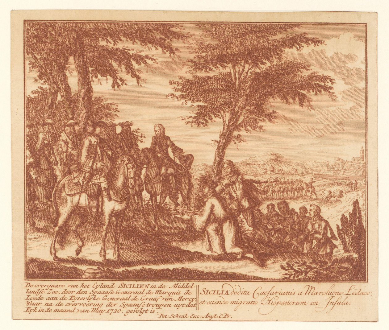 Reddition de la Sicile par les Espagnols aux Français, mai 1720 - Anonymous