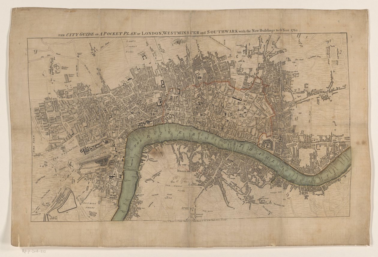 Plan de Londres, 1761 - Anonymous