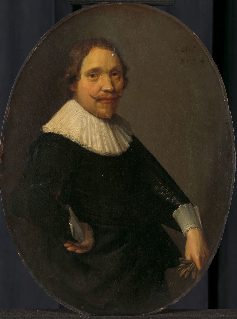 Portrait de Willem van Oldenbarneveldt, Seigneur de Stoutenburg, capitaine de cavalerie au service espagnol et néerlandais - Anonymous