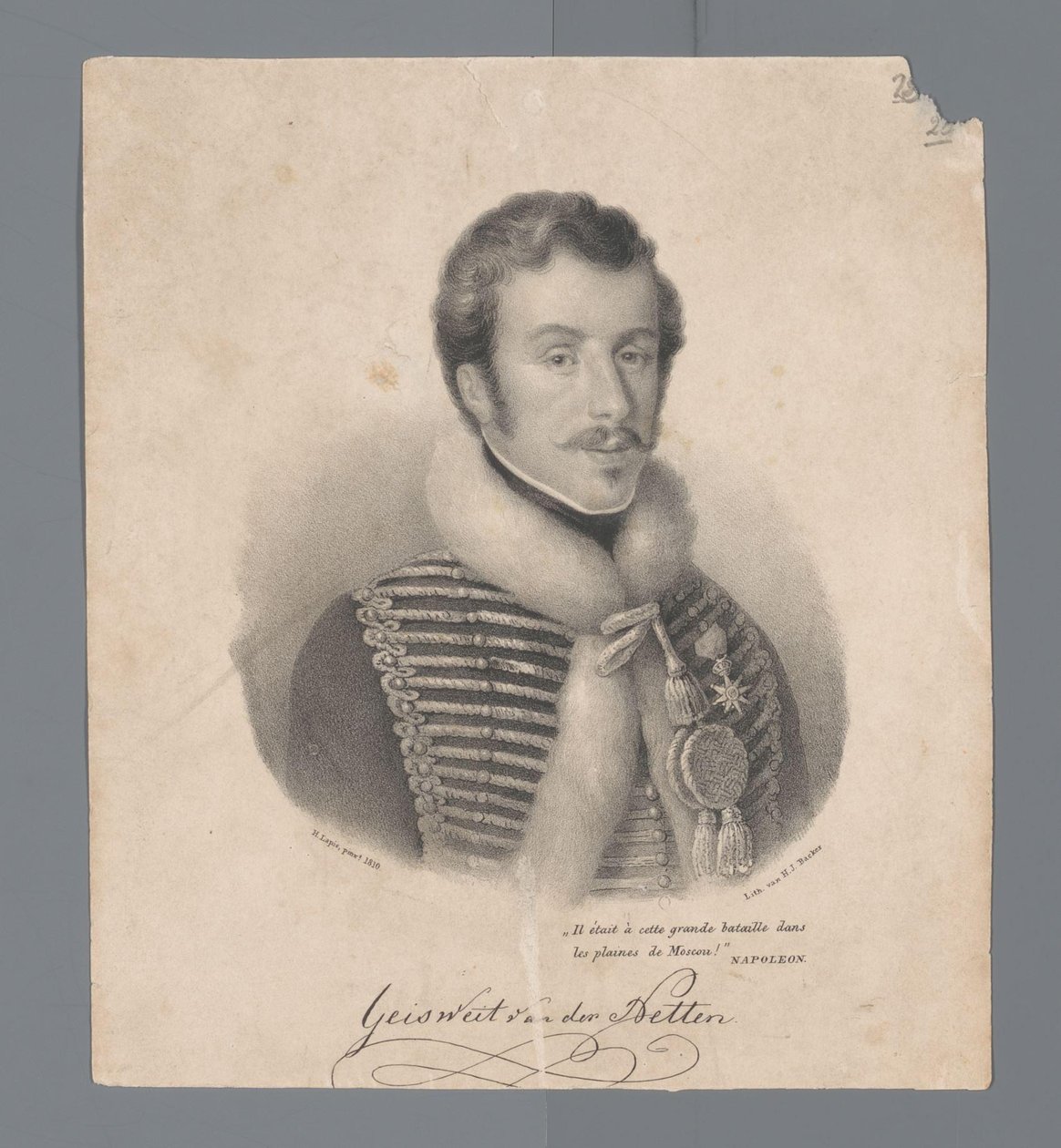 Portrait de Cornelius Anthonius Geisweit van der Netten - Anonymous