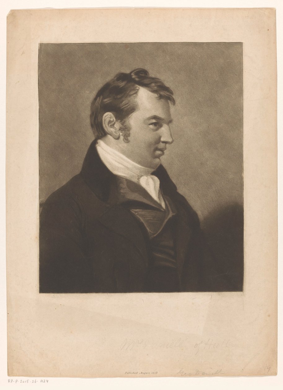Portrait de George Daniell, libraire à Hull - Anonymous