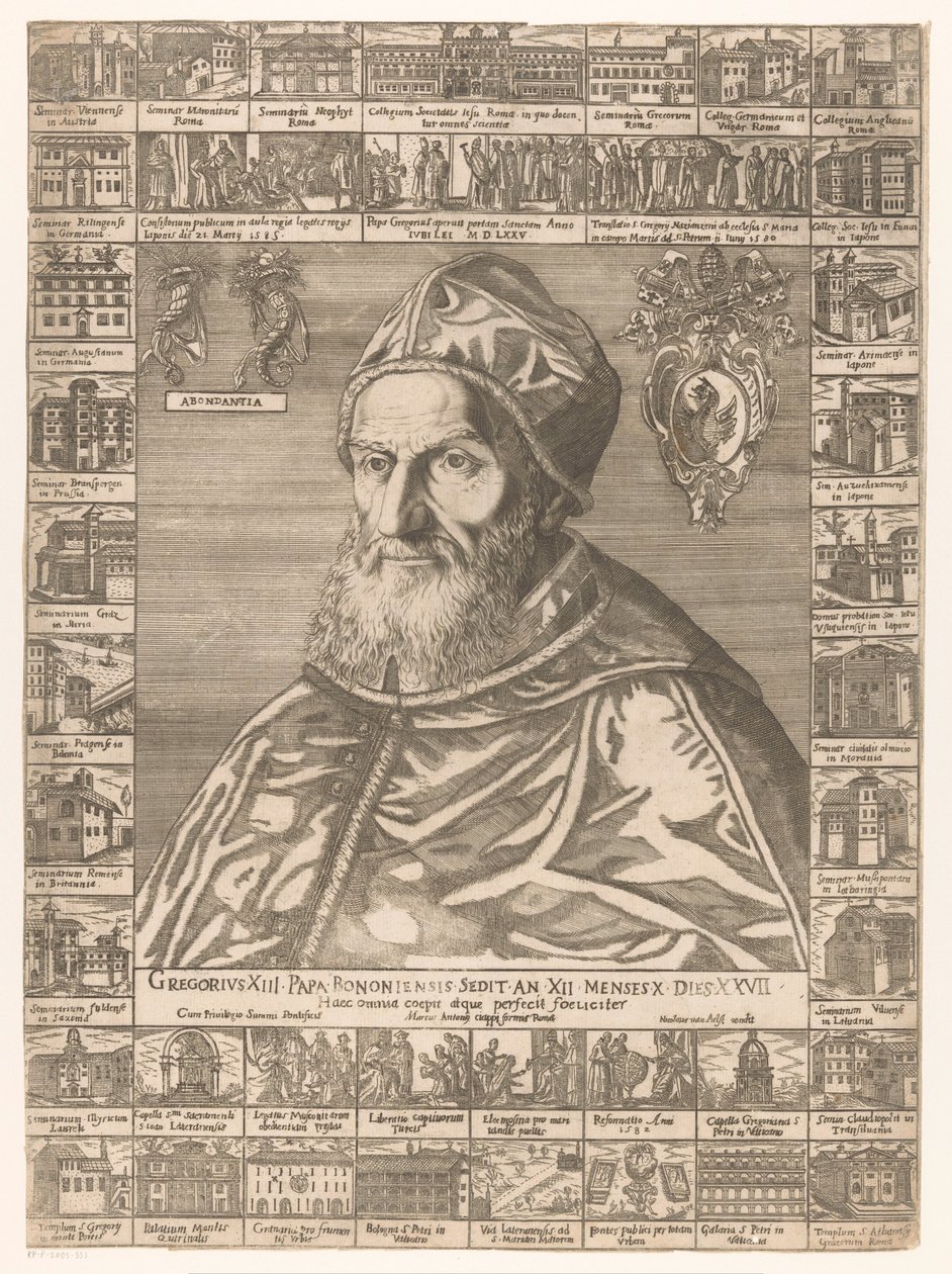 Portrait du pape Grégoire XIII - Anonymous