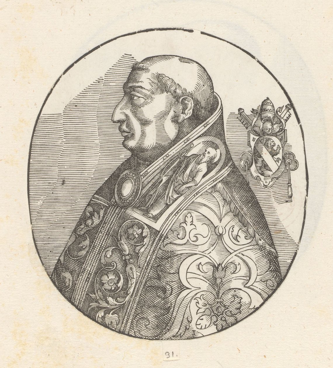 Portrait du pape Paul II - Anonymous