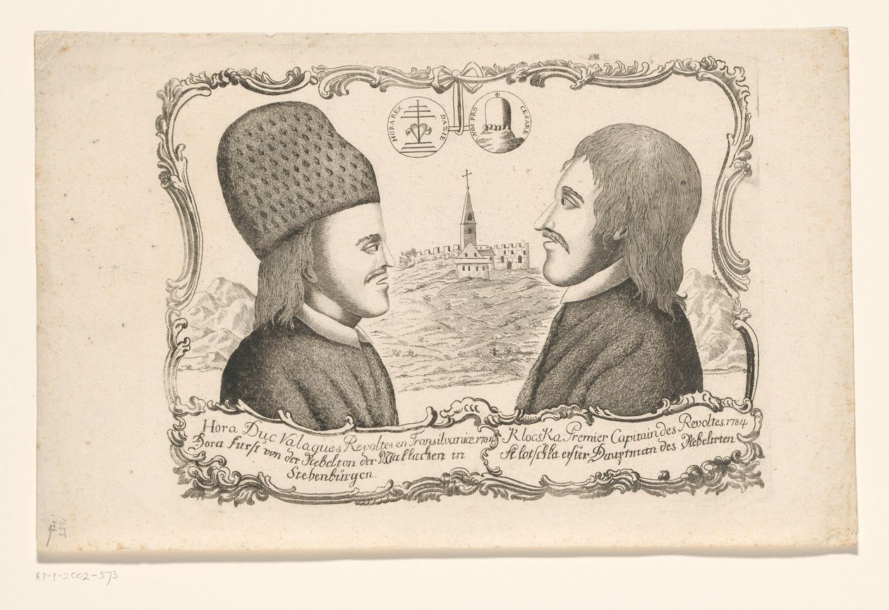 Portraits de Vasile Ursu Nicola Horea et Ion Oargă Cloșca, leaders de la révolte en Transylvanie, 1784 - Anonymous