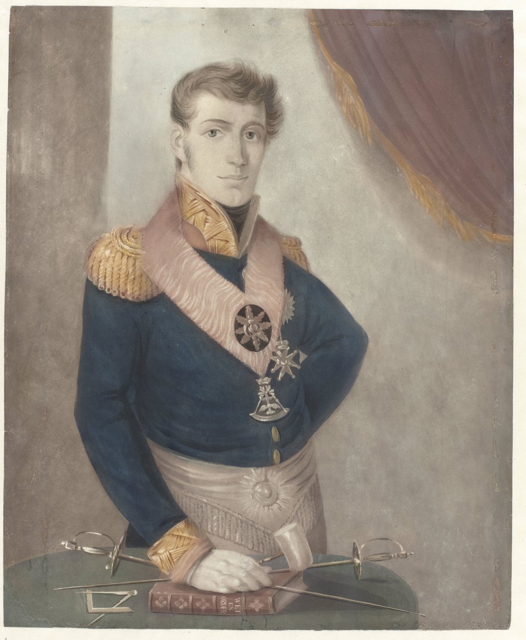 Prince Frédéric des Pays-Bas en tant que grand maître des francs-maçons, 1817 - Anonymous