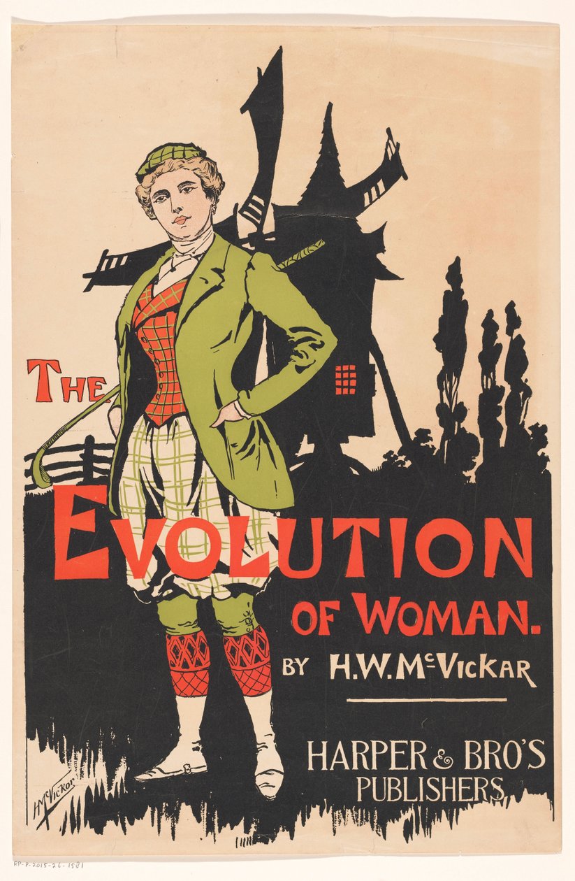 Affiche pour The Evolution of Woman par Harry Whitney McVickar - Anonymous