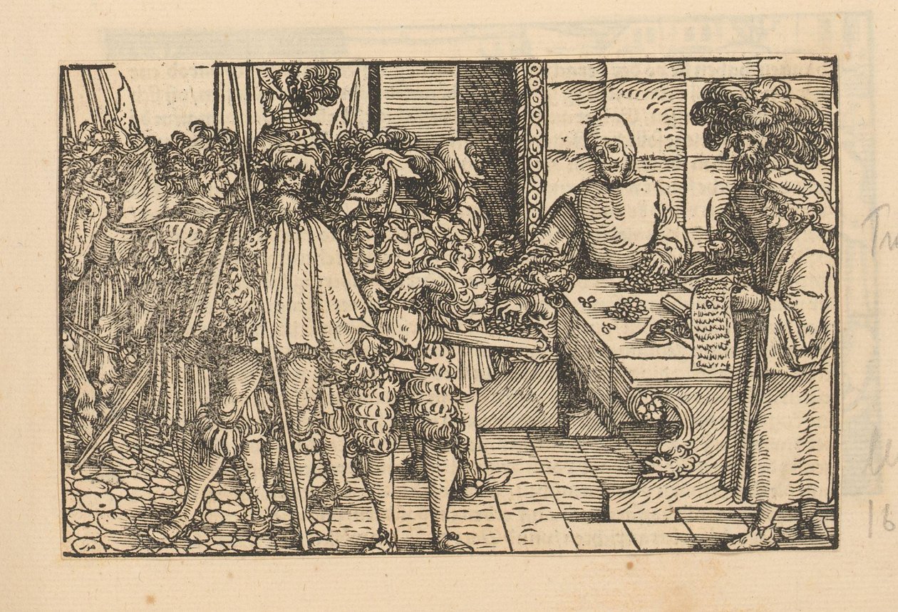 Chevaliers chez un usurier - Anonymous