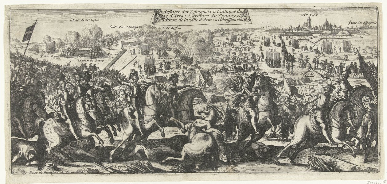 Combat de cavaliers à Arras, 1640 - Anonymous